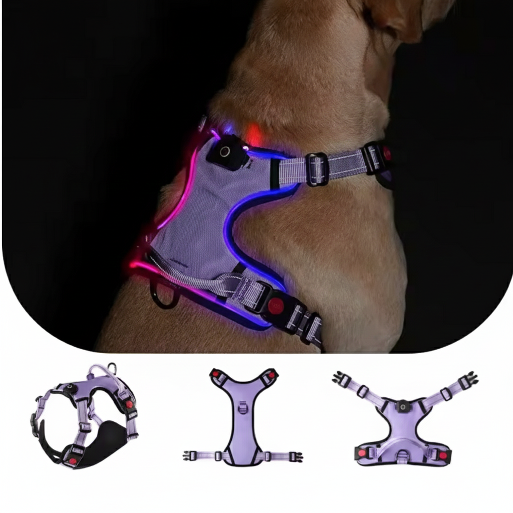 BrightPaws LED Dog Harness